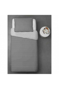 Hotelová posteľná bielizeň RENFORCE pásiky šedé 100% bavlna Obrázok pre Hotelová posteľná bielizeň RENFORCE pásiky šedé 100% bavlna