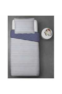 Hotelová posteľná bielizeň RENFORCE pásiky modré 100% bavlna Obrázok pre Hotelová posteľná bielizeň RENFORCE pásiky modré 100% bavlna