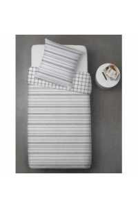 Hotelová posteľná bielizeň RENFORCE linky šedé 100% bavlna Obrázok pre Hotelová posteľná bielizeň RENFORCE linky šedé 100% bavlna