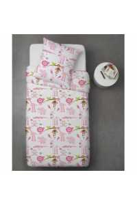 Hotelová posteľná bielizeň RENFORCE ZOO - ružová 100% bavlna Obrázok pre Hotelová posteľná bielizeň RENFORCE ZOO - ružová 100% bavlna