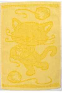 Detský froté uterák 100 % bavlna, 400 g/m2 - ŽLTÁ MAČIČKA Obrázok pre Detský froté uterák 100 % bavlna, 400 g/m2 - ŽLTÁ MAČIČKA