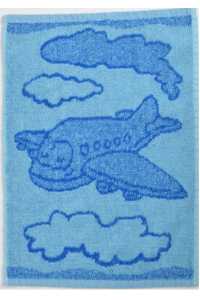 Detský froté uterák 100 % bavlna, 400 g/m2 - MODRÉ LIETADLO Obrázok pre Detský froté uterák 100 % bavlna, 400 g/m2 - MODRÉ LIETADLO