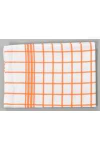 Kuchynská utierka MONA 220g/m2, 100% bavlna - ORANŽOVÁ - MRIEŽKY Obrázok pre Kuchynská utierka MONA 220g/m2, 100% bavlna - ORANŽOVÁ - MRIEŽKY