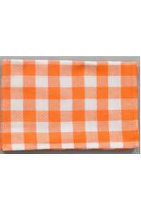 Kuchynská utierka KARIN 220g/m2, 100% bavlna - ORANŽOVÁ - KOCKY Obrázok pre Kuchynská utierka KARIN 220g/m2, 100% bavlna - ORANŽOVÁ - KOCKY