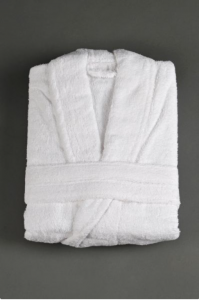 Hotelový župan FROTÉ biely 100% bavlna Obrázok pre Hotelový župan FROTÉ biely 100% bavlna