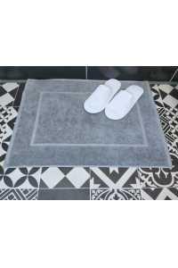 Hotelová kúpeľňová predložka 750 gr/m2 strieborná 100% bavlna Obrázok pre Hotelová kúpeľňová predložka 750 gr/m2 strieborná 100% bavlna